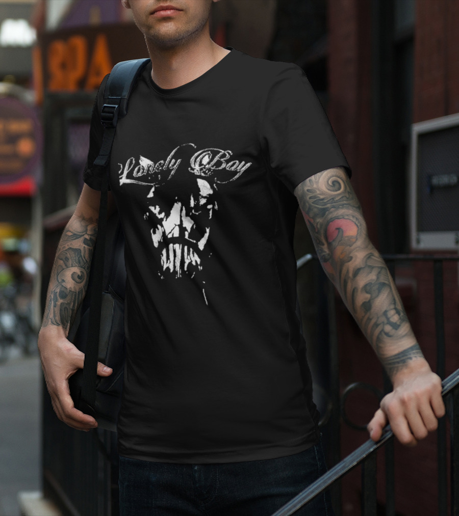 Lonely Boy Chrome Cowboy Motorcycle Rider T-Shirt