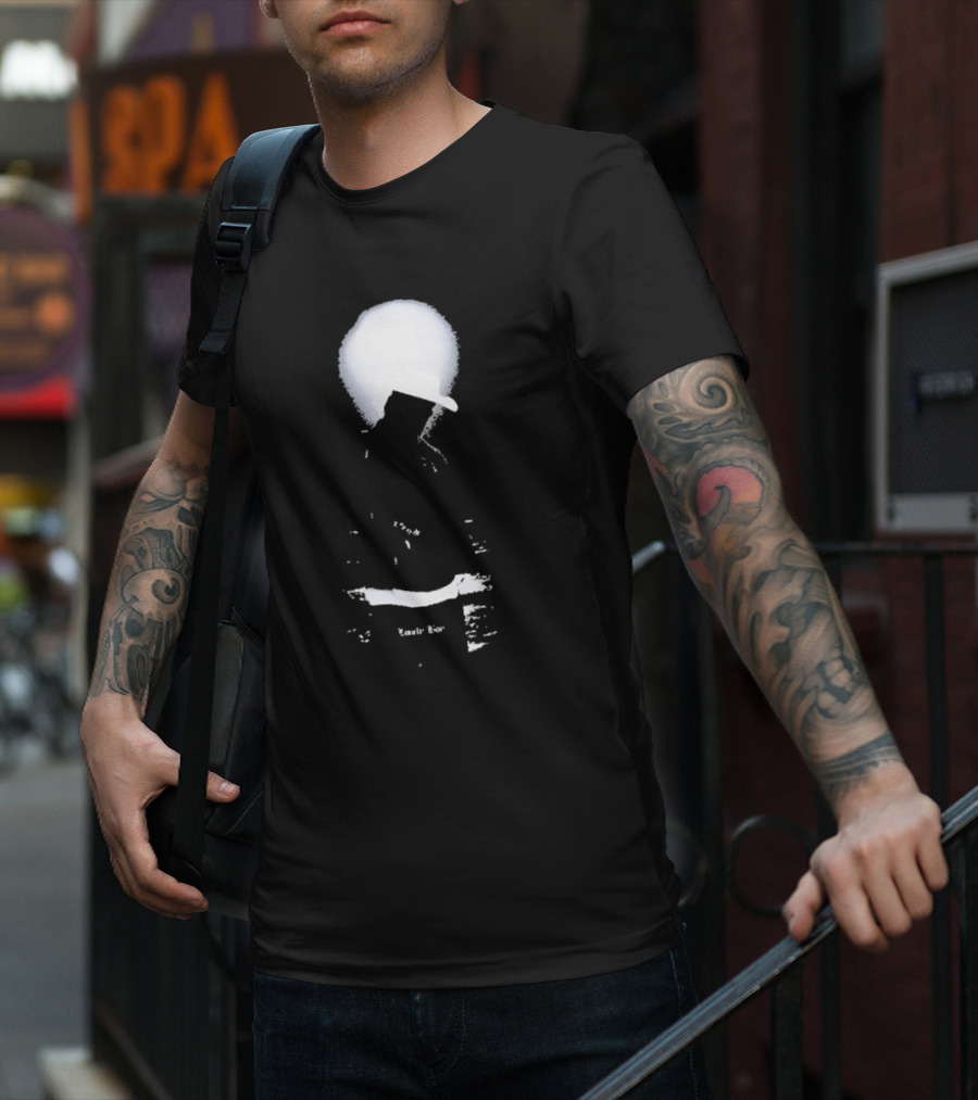 Lonely Boy Paradise Black Enigmatic Silhouette Hat Contrast T-Shirt