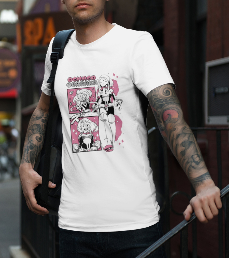 Ochaco Uraraka Boku No Hero Manga Panel T-Shirt