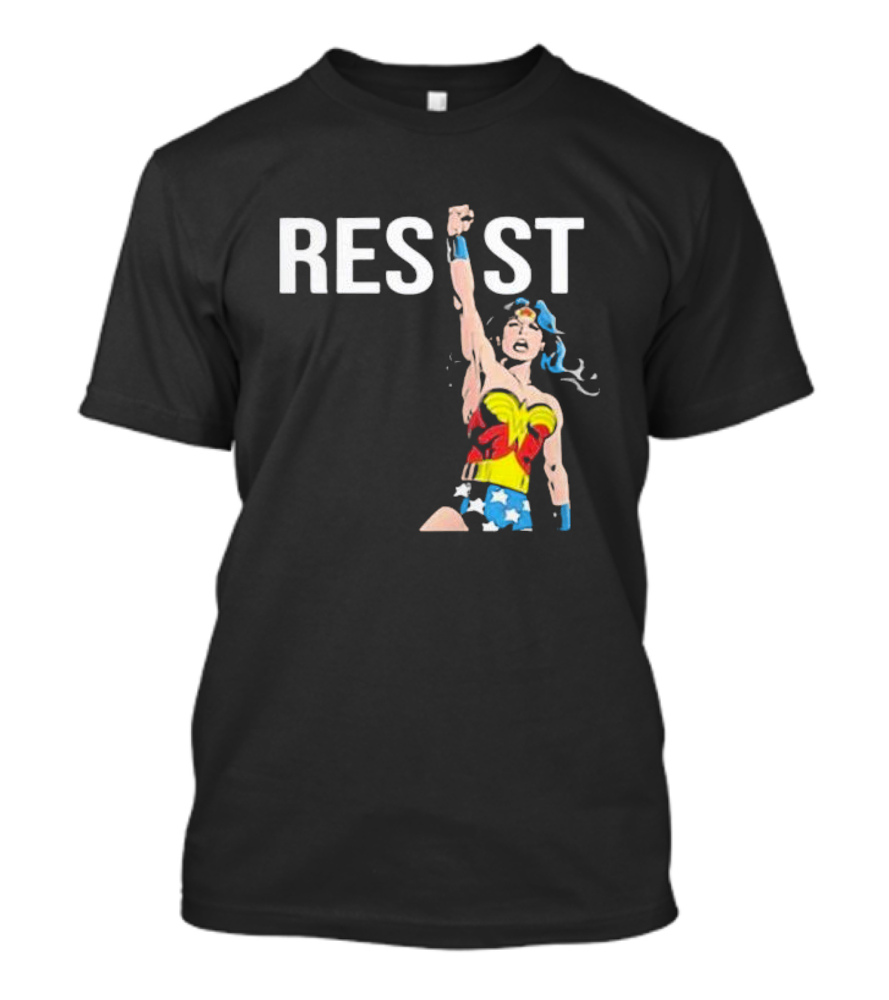 Wonder Woman Resist Power Iconic Fist Uplift T-Shirt
