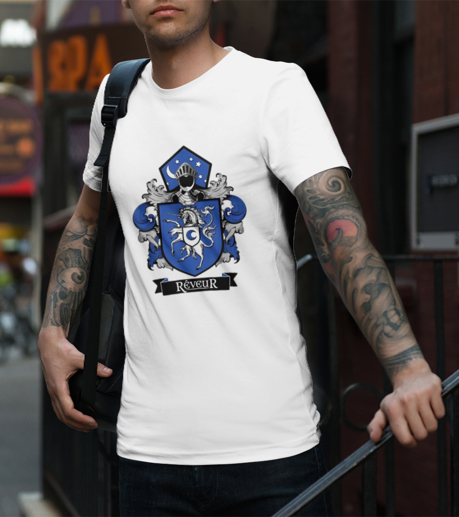 Rêveur House Of Dreamers RCA Givers School Spirit Unicorn Coat Of Arms T-Shirt