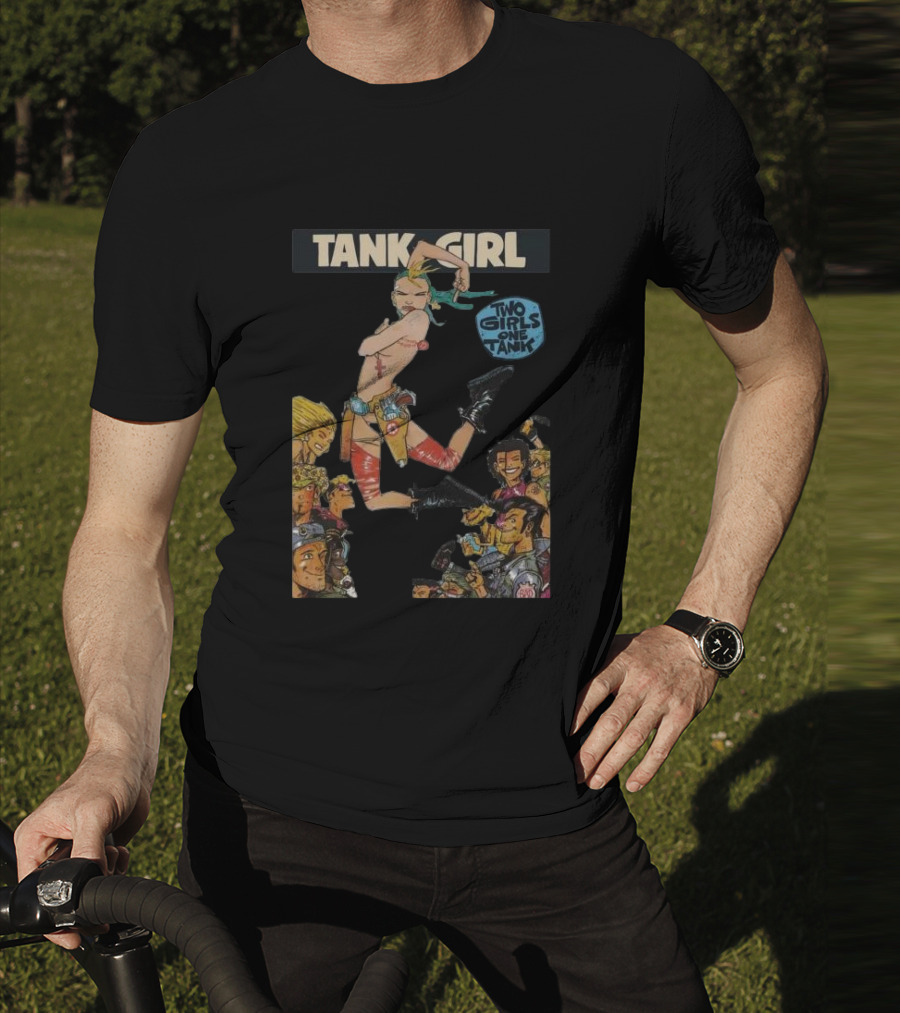 Tank Girl Two Girls One Tank Comic Art Adventure Iconic Characters T-Shirt