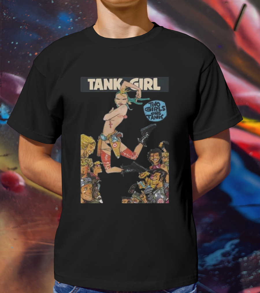 Tank Girl Two Girls One Tank Comic Art Adventure Iconic Characters T-Shirt