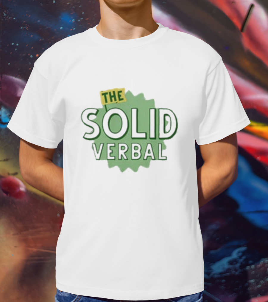 The Solid Verbal Podcast Iconic Green Burst T-Shirt