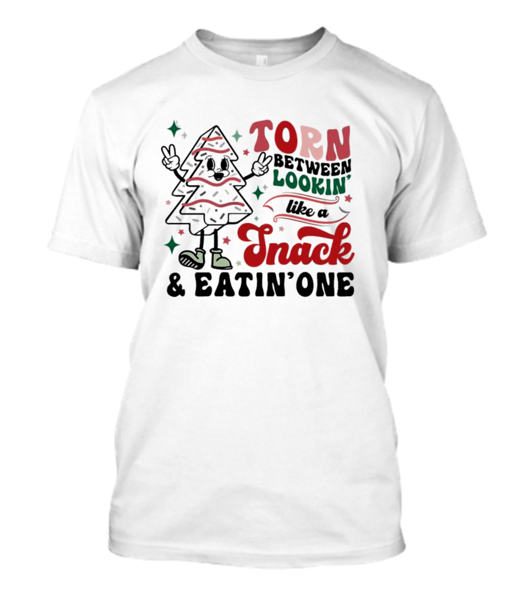 “Colorful Playful Ambivalence Torn Between Lookin Like A Snack And Eatin Bright Design” T-Shirt