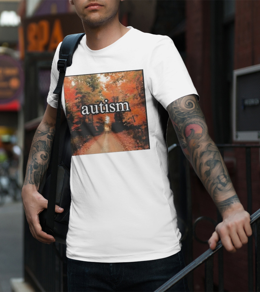 Autism In An Autumn Forest Pathway T-Shirt