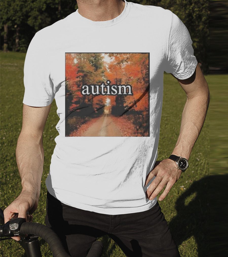Autism In An Autumn Forest Pathway T-Shirt