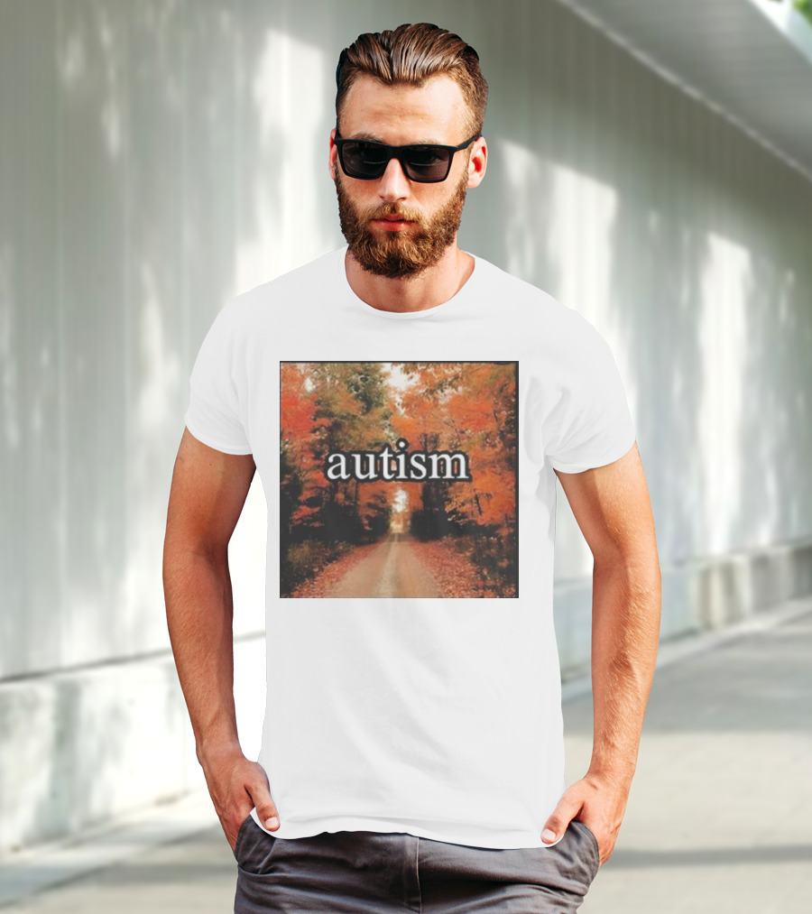 Autism In An Autumn Forest Pathway T-Shirt