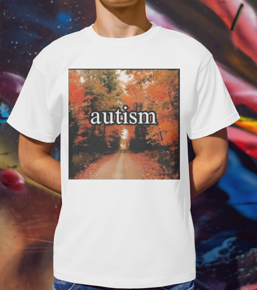 Autism In An Autumn Forest Pathway T-Shirt