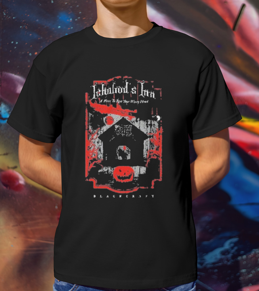 Blackcraft Cult Ichabod's Inn Haunted House Pumpkin Moon T-Shirt