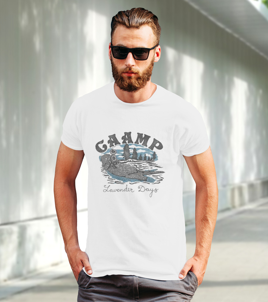 CAAMP The Band Otter Lavender Days Lake Scene T-Shirt