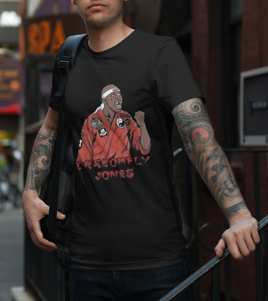 Dragonfly Jones Martin Lawrence Cartoon Mma Karate Kung Fu Martial Arts Iconic Red Gi T-Shirt