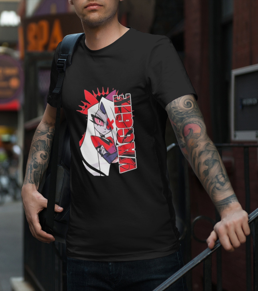 Hazbin Hotel Vaggie Red And White Character T-Shirt