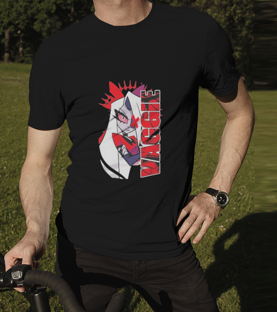 Hazbin Hotel Vaggie Red And White Character T-Shirt