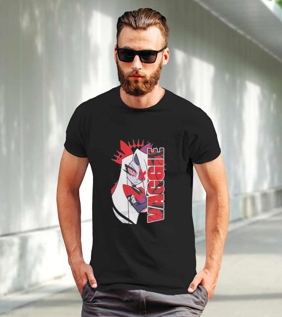 Hazbin Hotel Vaggie Red And White Character T-Shirt