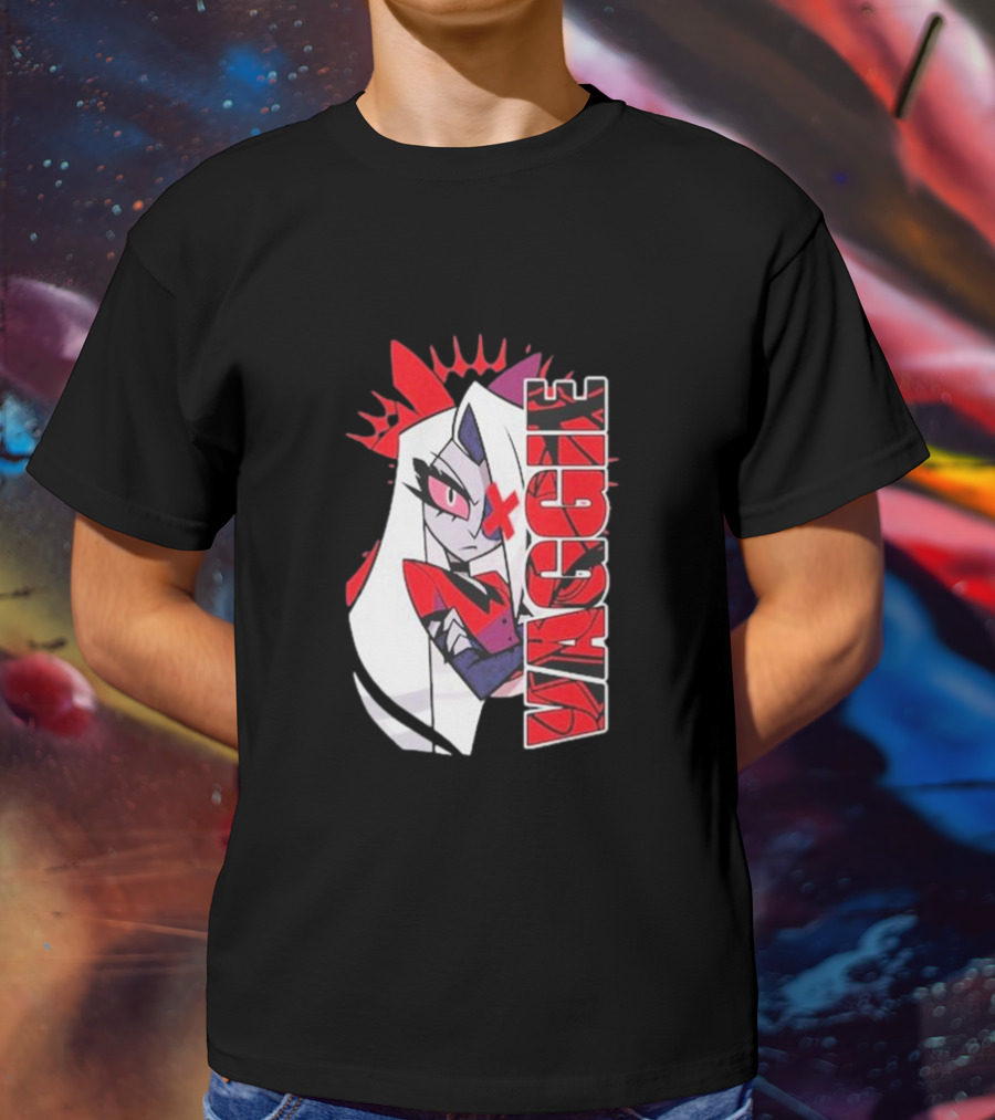 Hazbin Hotel Vaggie Red And White Character T-Shirt