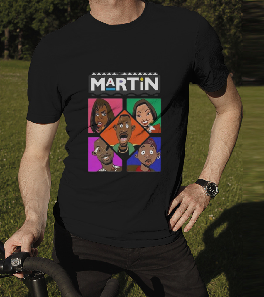 Martin Lawrence Martin TV Show Cartoon Characters T-Shirt