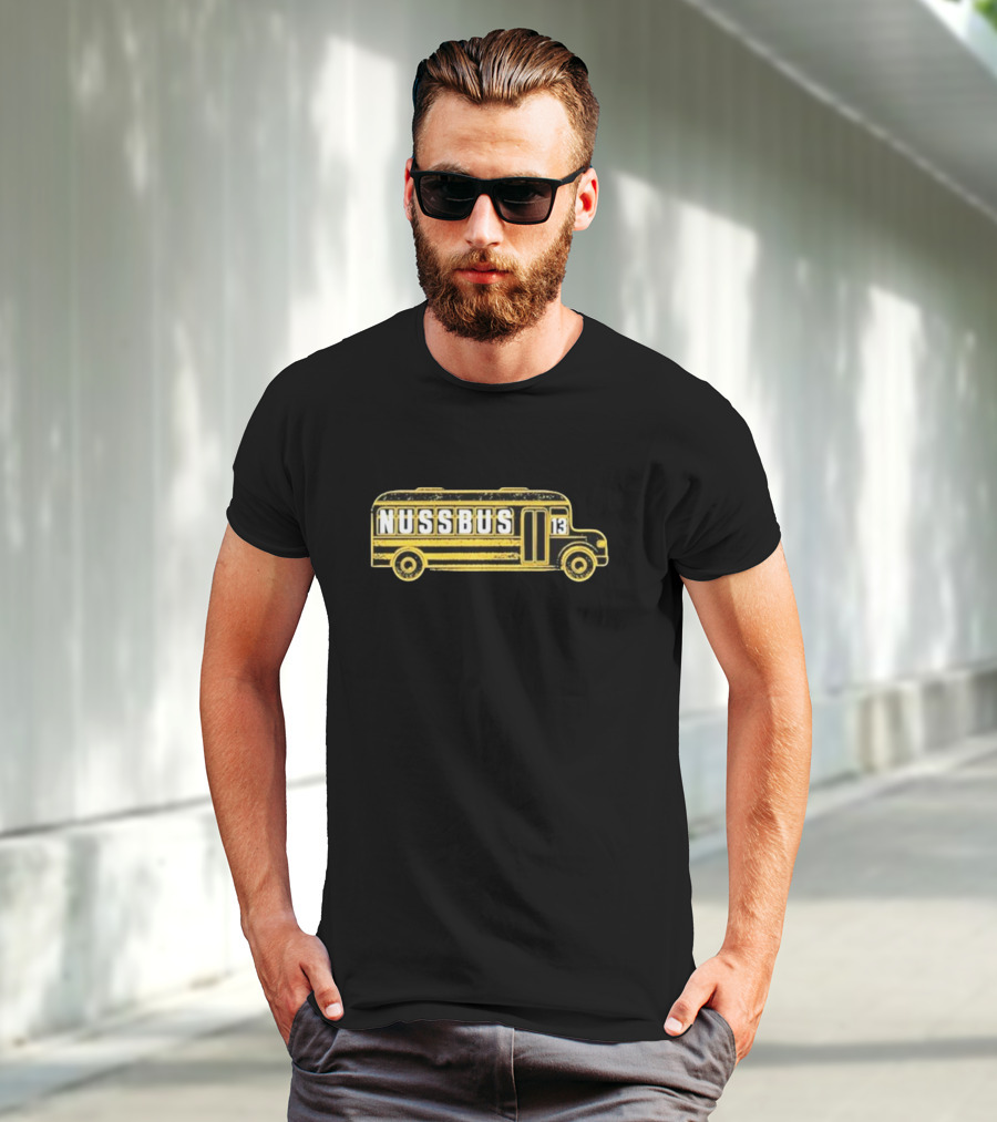 Matt Flynn Nuss Bus 13 Black And Yellow T-Shirt