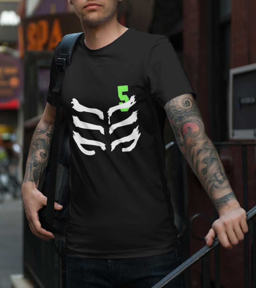 Lloyd Garmadon Ninjago Energy Elemental Symbol Number 5 T-Shirt