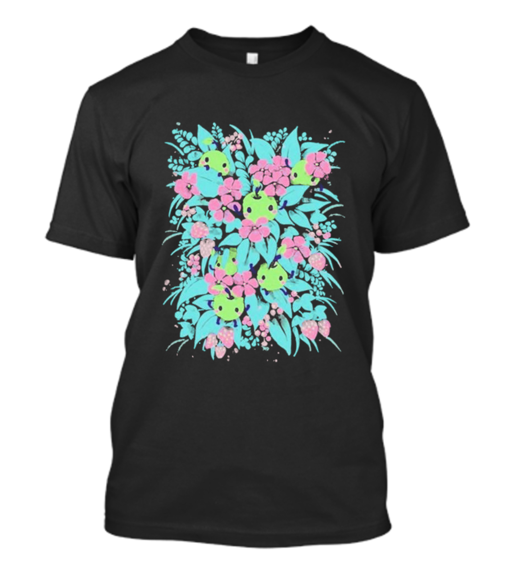Stardew Valley Junimo Forest Guardians Floral T-Shirt
