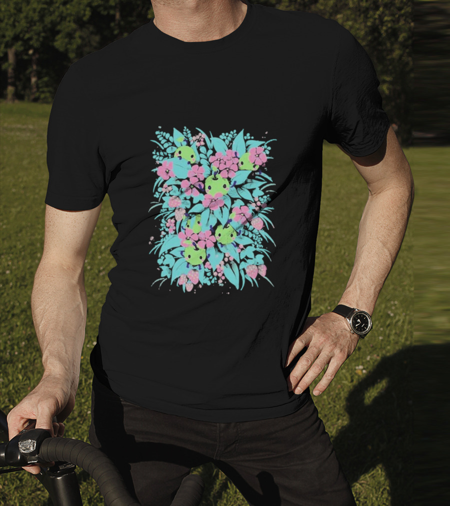 Stardew Valley Junimo Forest Guardians Floral T-Shirt