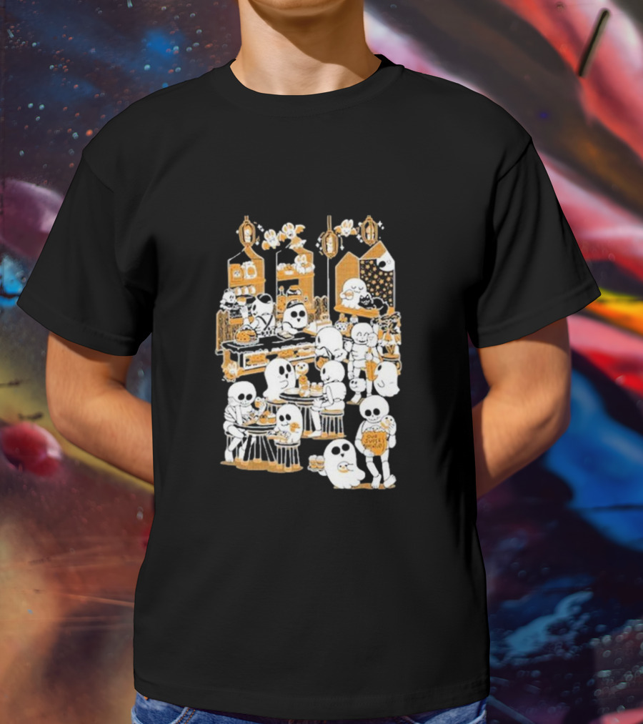 Sarah Graley Our Super Adventure Spooky Bakery Scene With Ghosts T-Shirt
