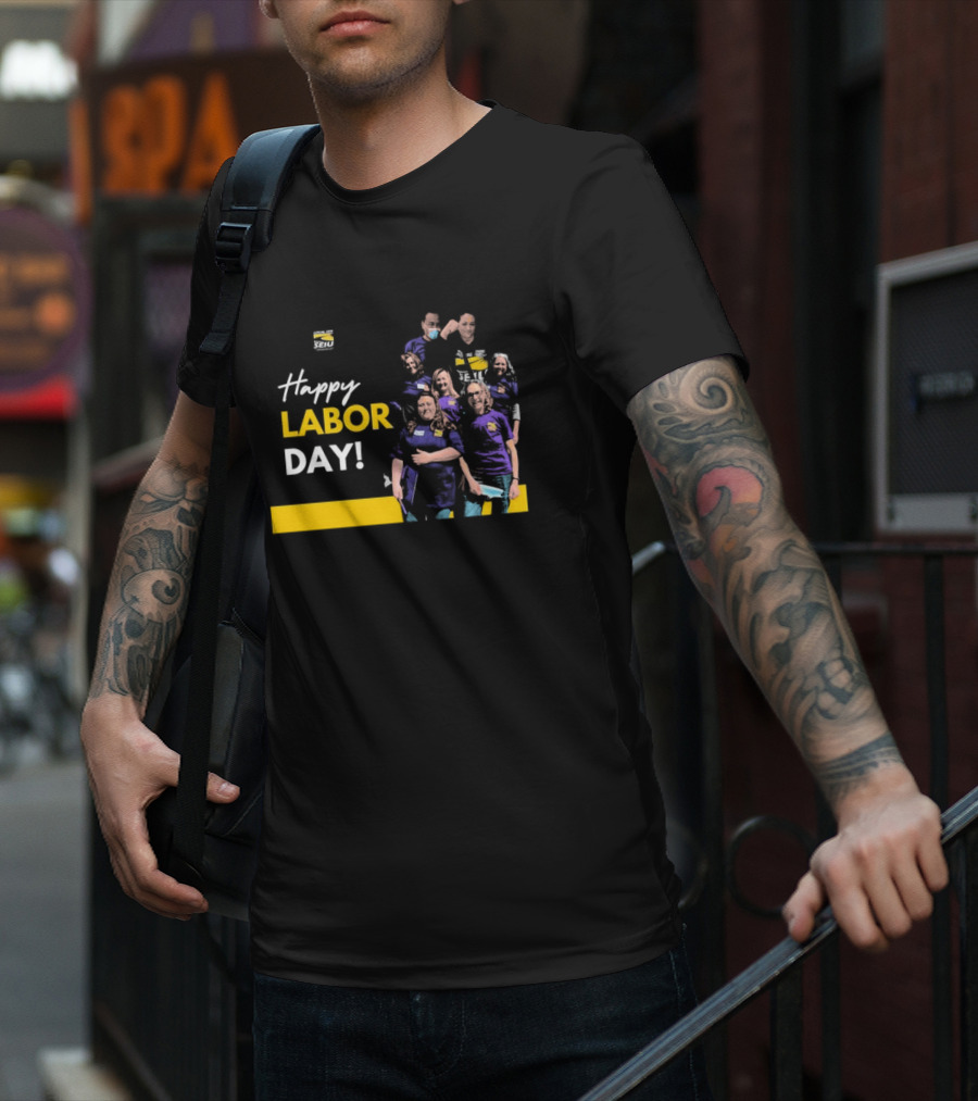 Seiu Local 509 Celebrates Happy Labor Day With Team Spirit T-Shirt
