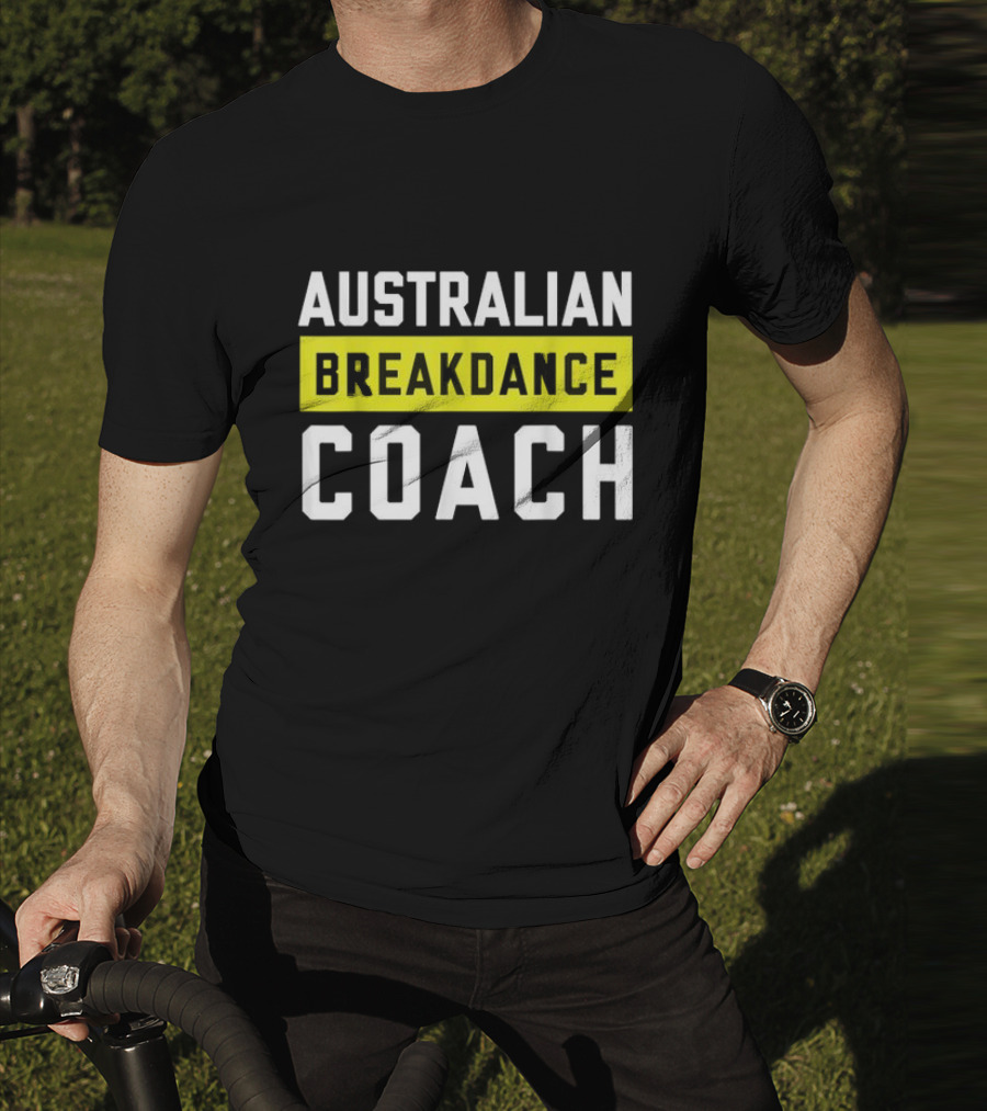 Australian Breakdance Coach Costume Matching Breakdancer T-Shirt