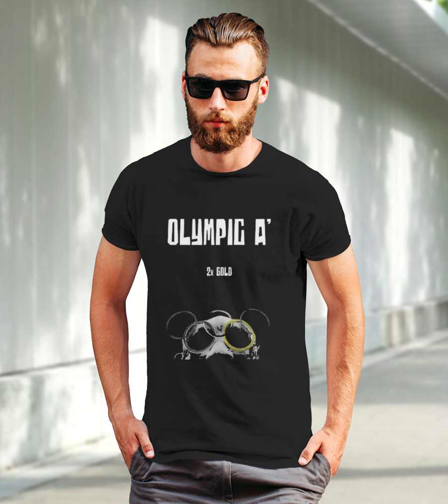 Olympic A' 2X Gold Rings And Goggles T-Shirt
