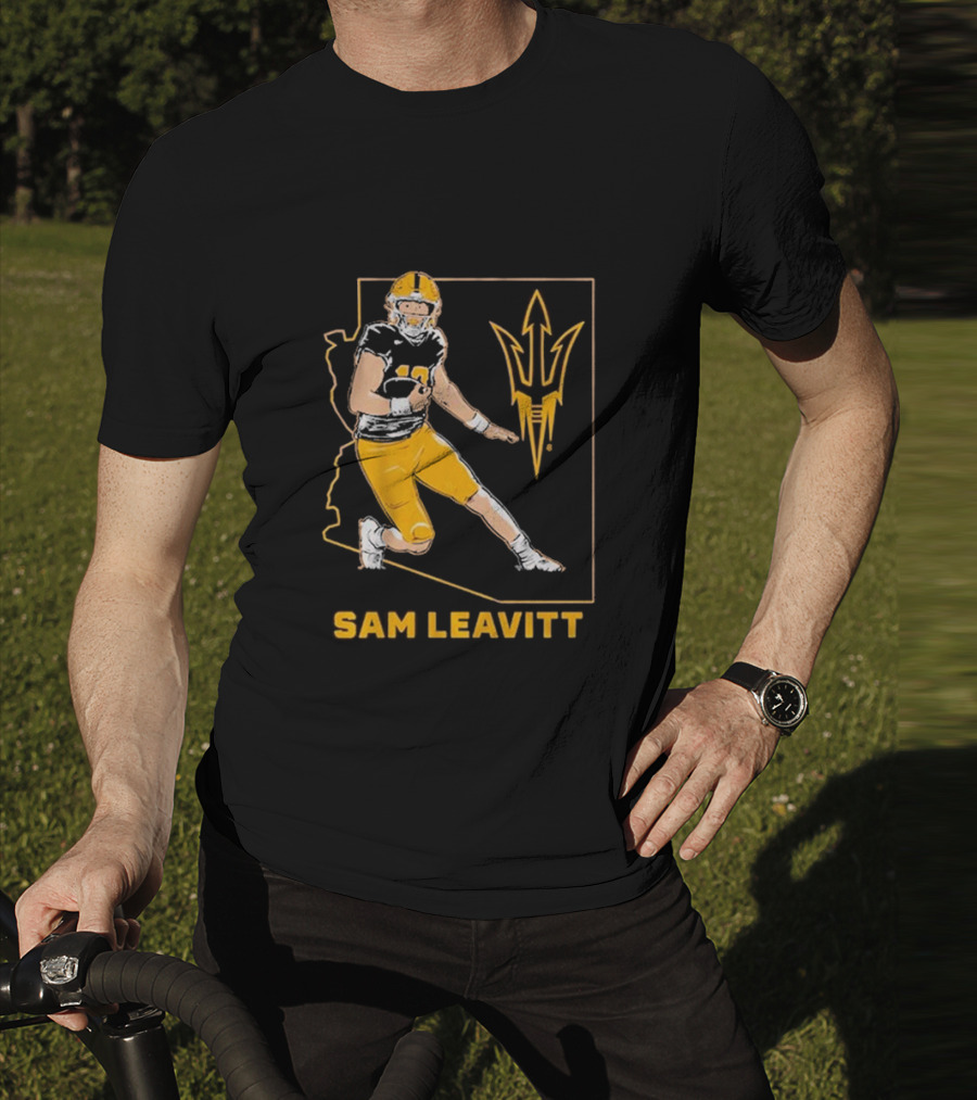 Sam Leavitt ASU Football State T-Shirt