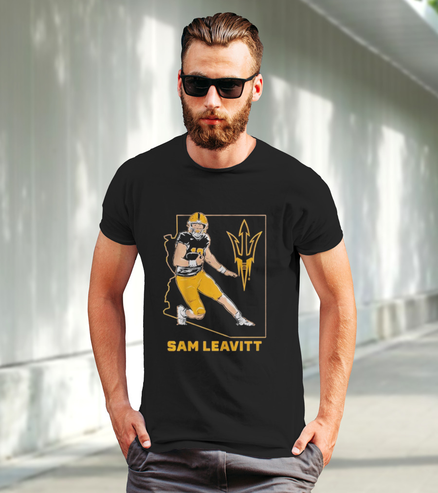 Sam Leavitt ASU Football State T-Shirt