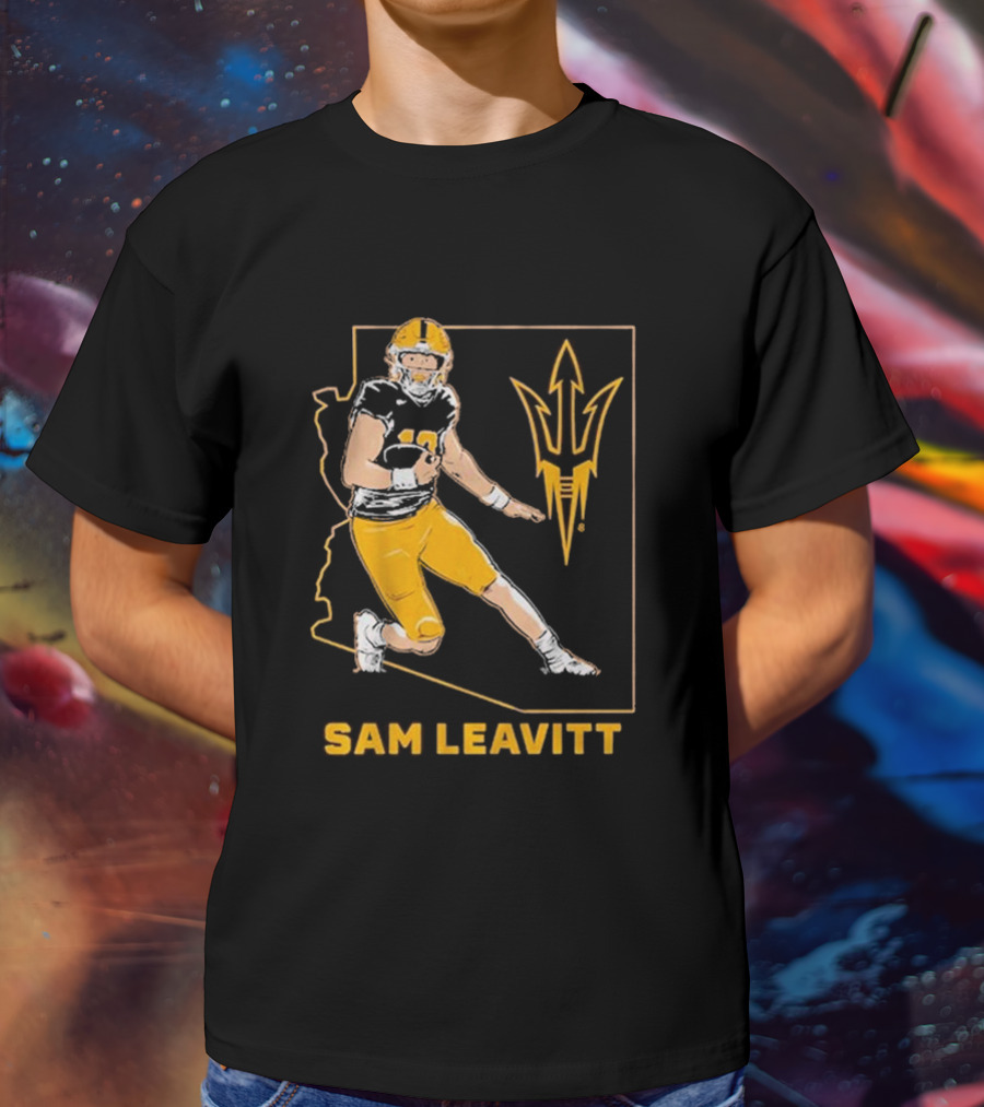 Sam Leavitt ASU Football State T-Shirt