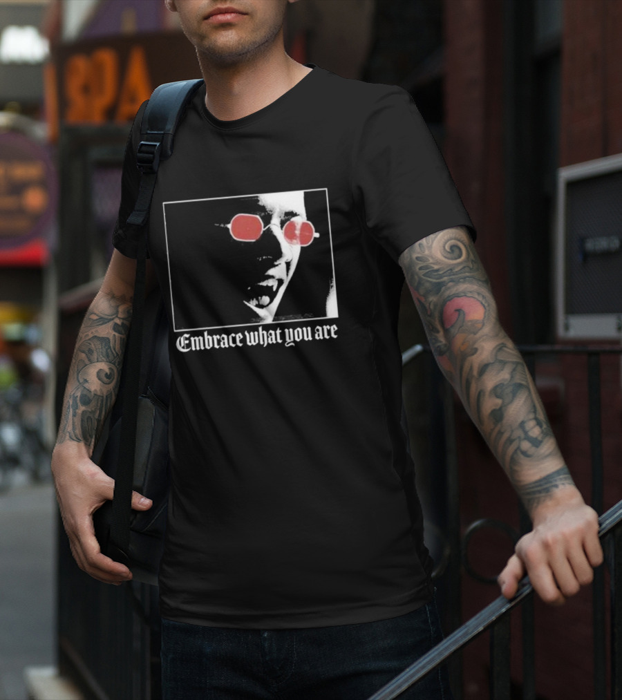Bimolloy Embrace What You Are Red Glasses T-Shirt