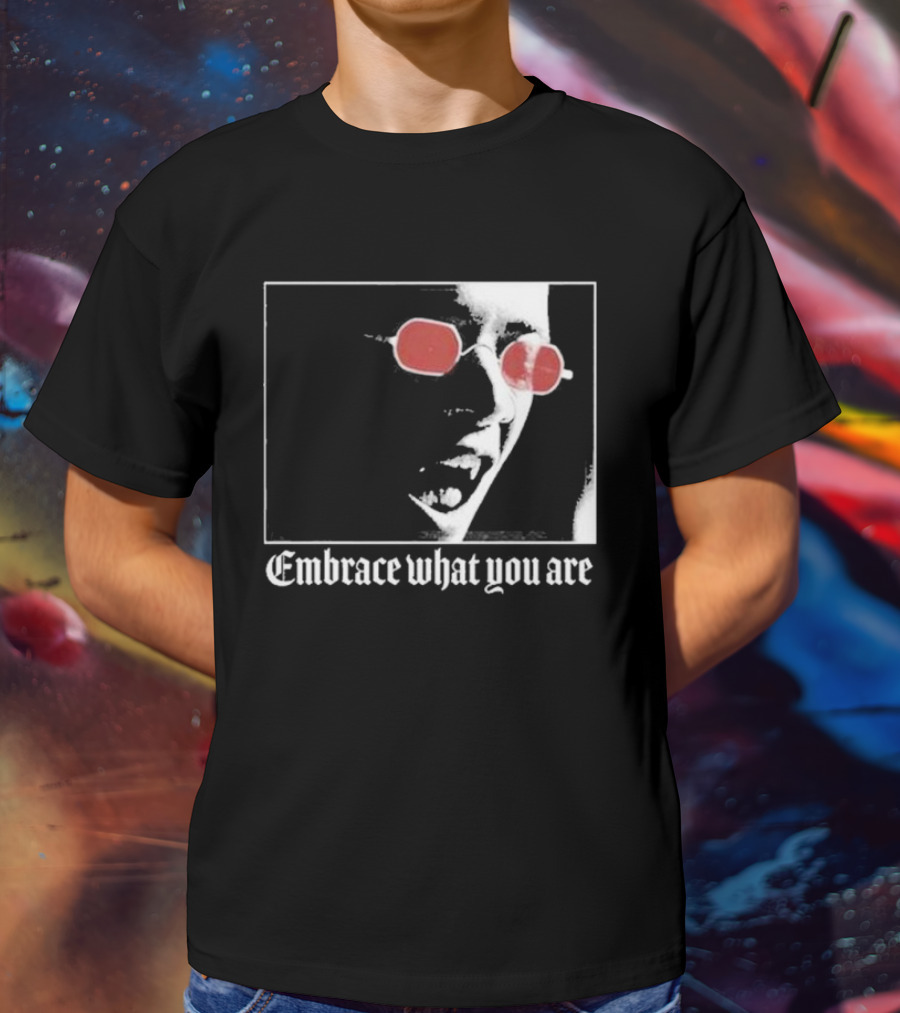 Bimolloy Embrace What You Are Red Glasses T-Shirt