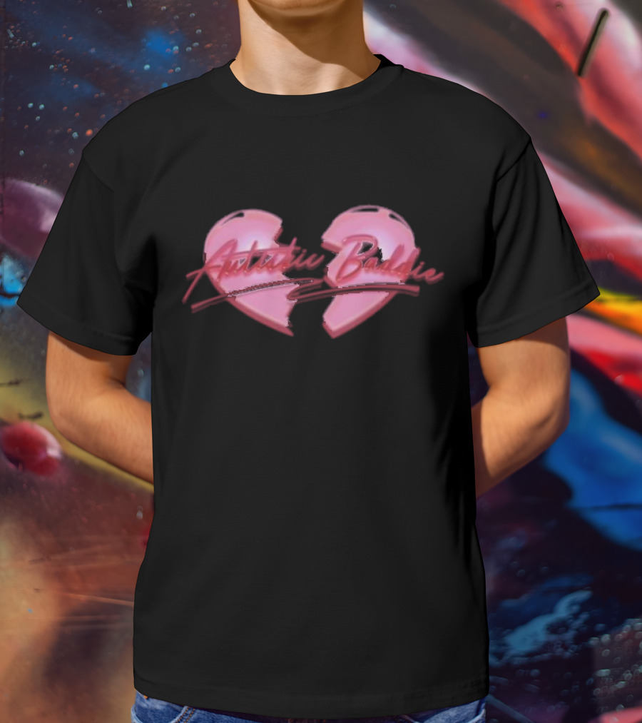 Autistic Baddie Broken Heart T-Shirt