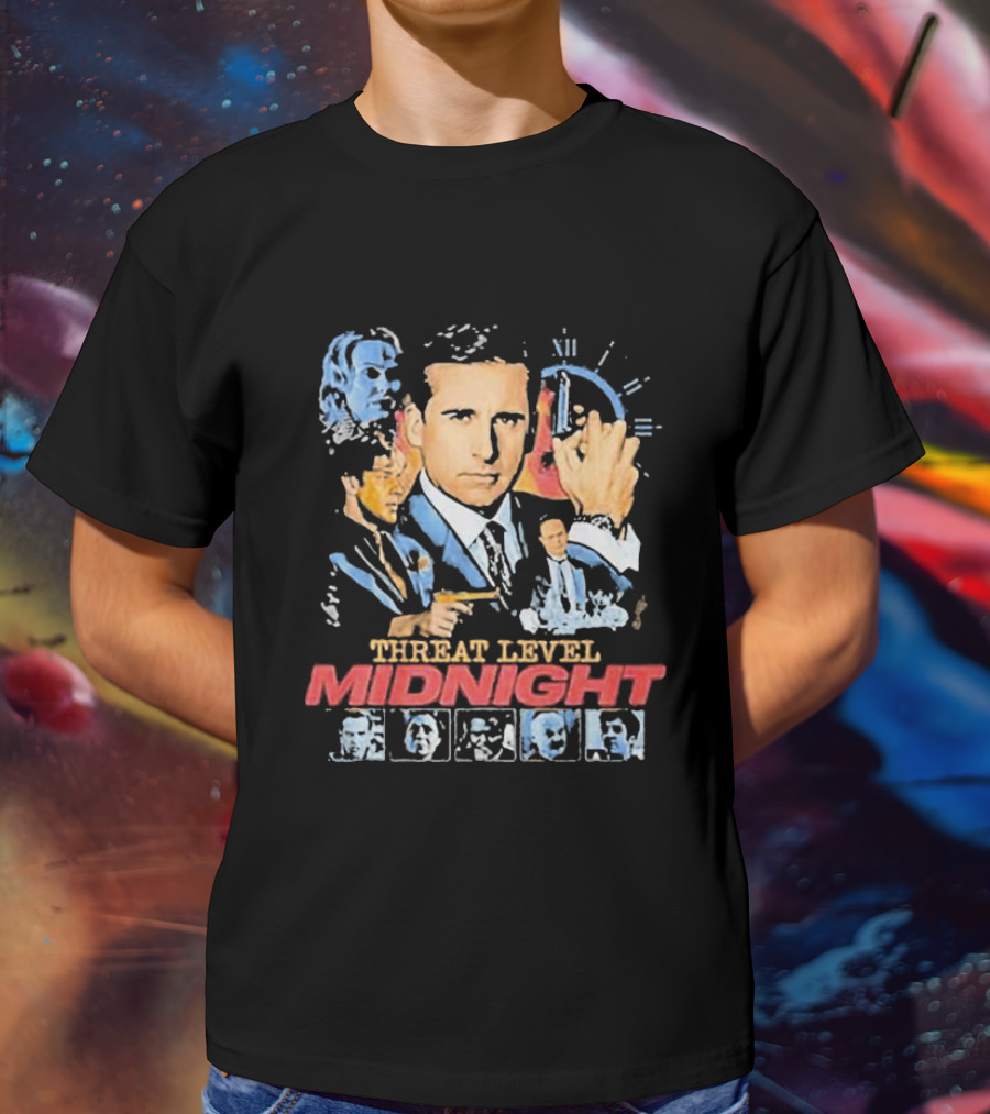 Threat Level Midnight Michael Scarn And Gabby Williams Collaboration T-Shirt