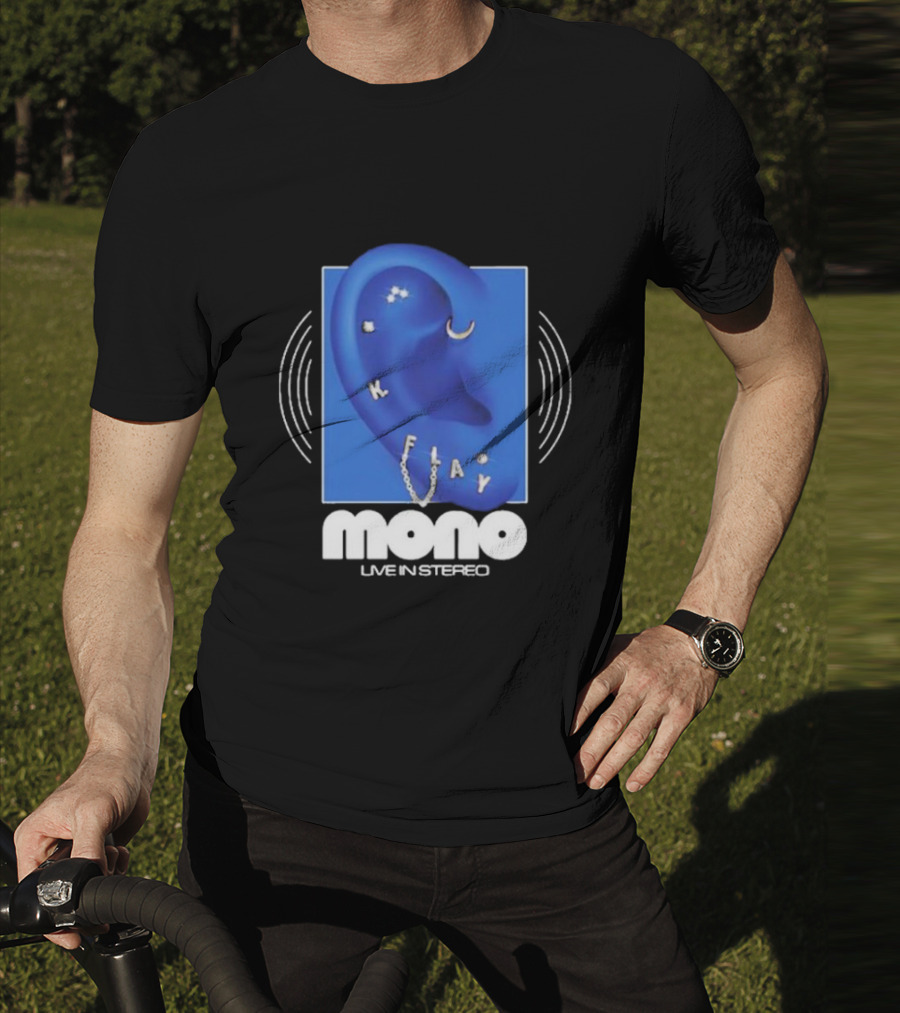 Mono Live In Stereo K Flay Blue Ear T-Shirt