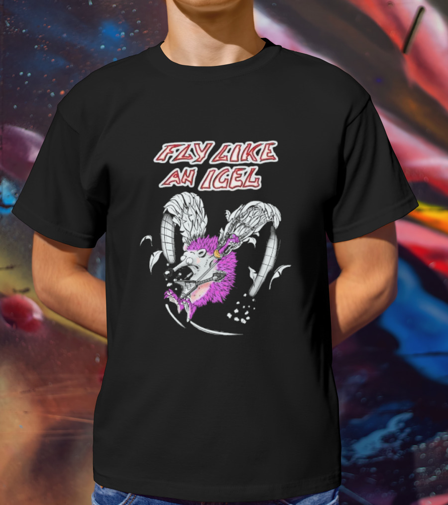 Fly Like An Igel Rock You Music Hedgehog Wings Blast T-Shirt