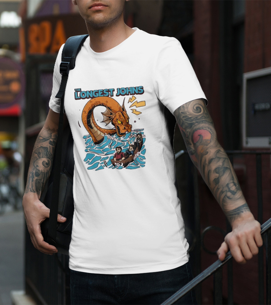 The Longest Johns Sea Monster Adventure Rowboat Journey T-Shirt