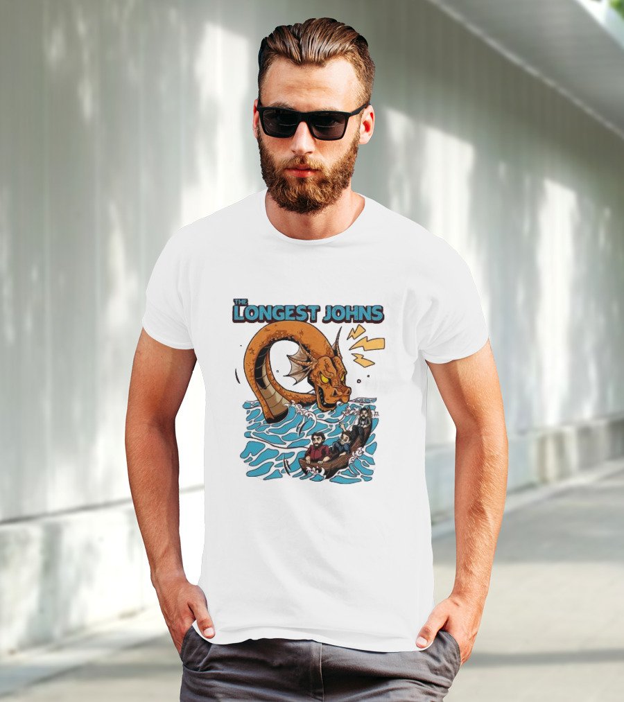 The Longest Johns Sea Monster Adventure Rowboat Journey T-Shirt