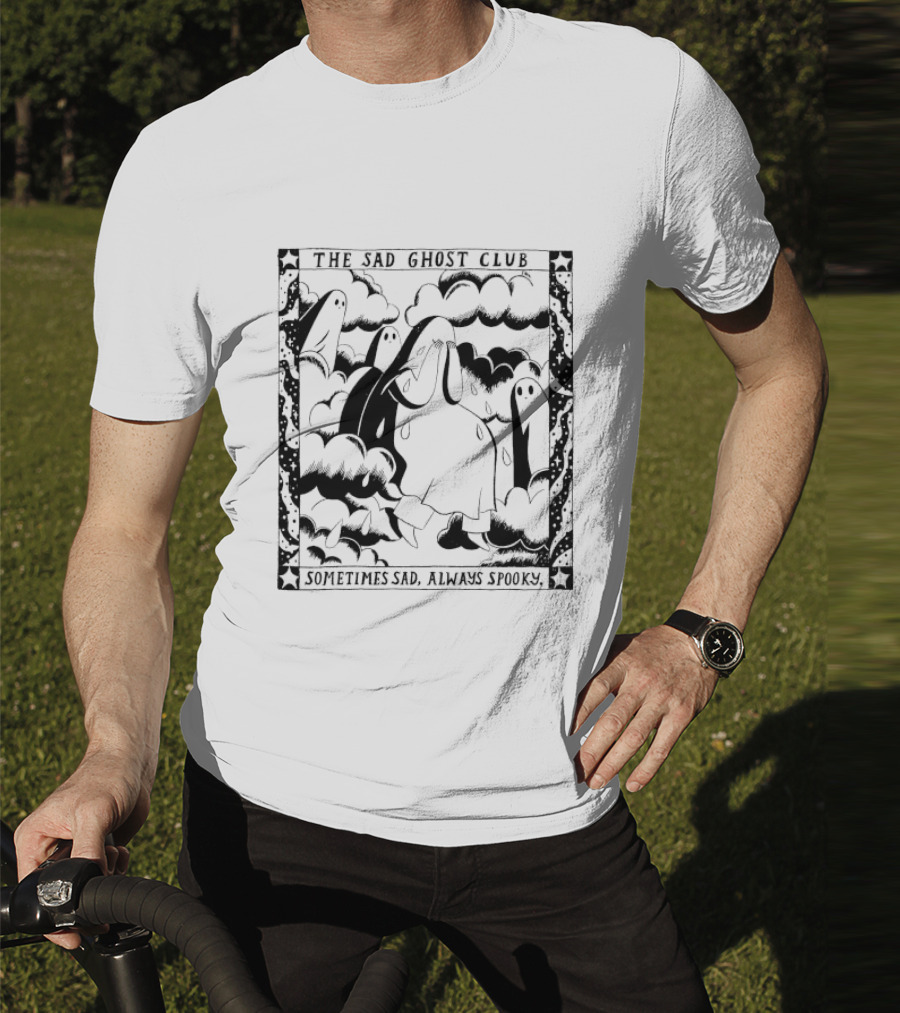The Sad Ghost Club Clouds Sometimes Sad Always Spooky T-Shirt