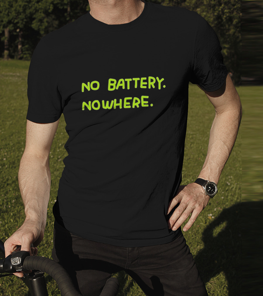 No Battery Nowhere Zoe Bread T-Shirt