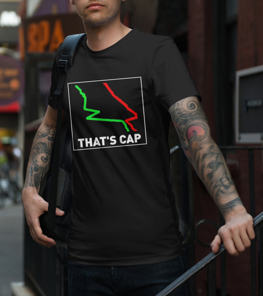 James Pettus That's Cap Red And Green Zigzag Lines T-Shirt