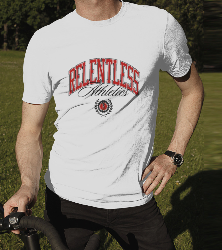 Relentless Athletics Jesse James West Logo Badge T-Shirt