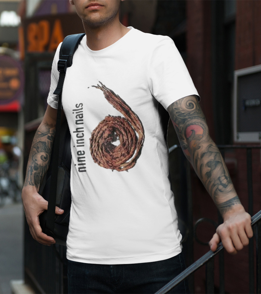 Nine Inch Nails Rope Coil Black T-Shirt