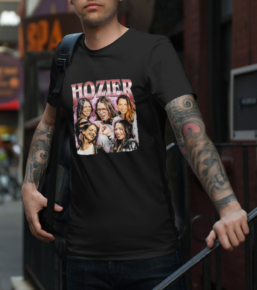 Hozier Melodyprints Laura Smiling Women Collage T-Shirt
