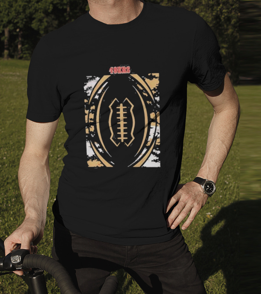 San Francisco 49ers 49ers Football Oval T-Shirt