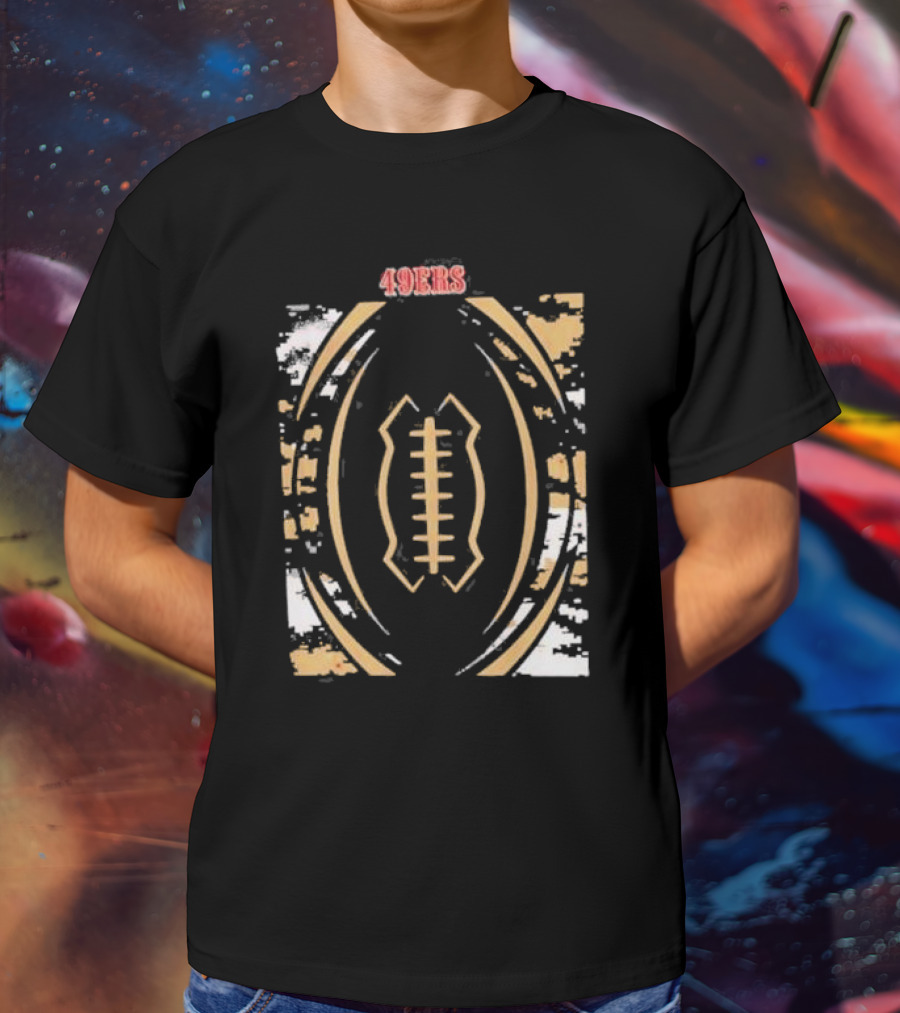 San Francisco 49ers 49ers Football Oval T-Shirt