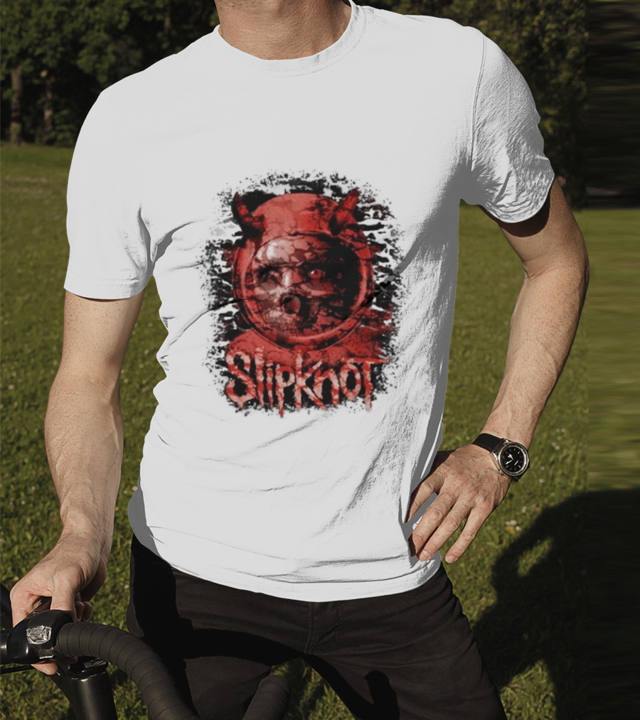 Slipknot Heller Air Capsule 001 Distorted Devil Mask T-Shirt