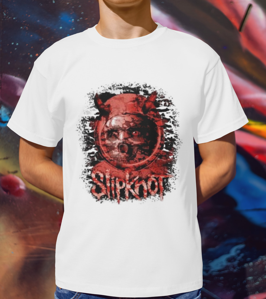 Slipknot Heller Air Capsule 001 Distorted Devil Mask T-Shirt